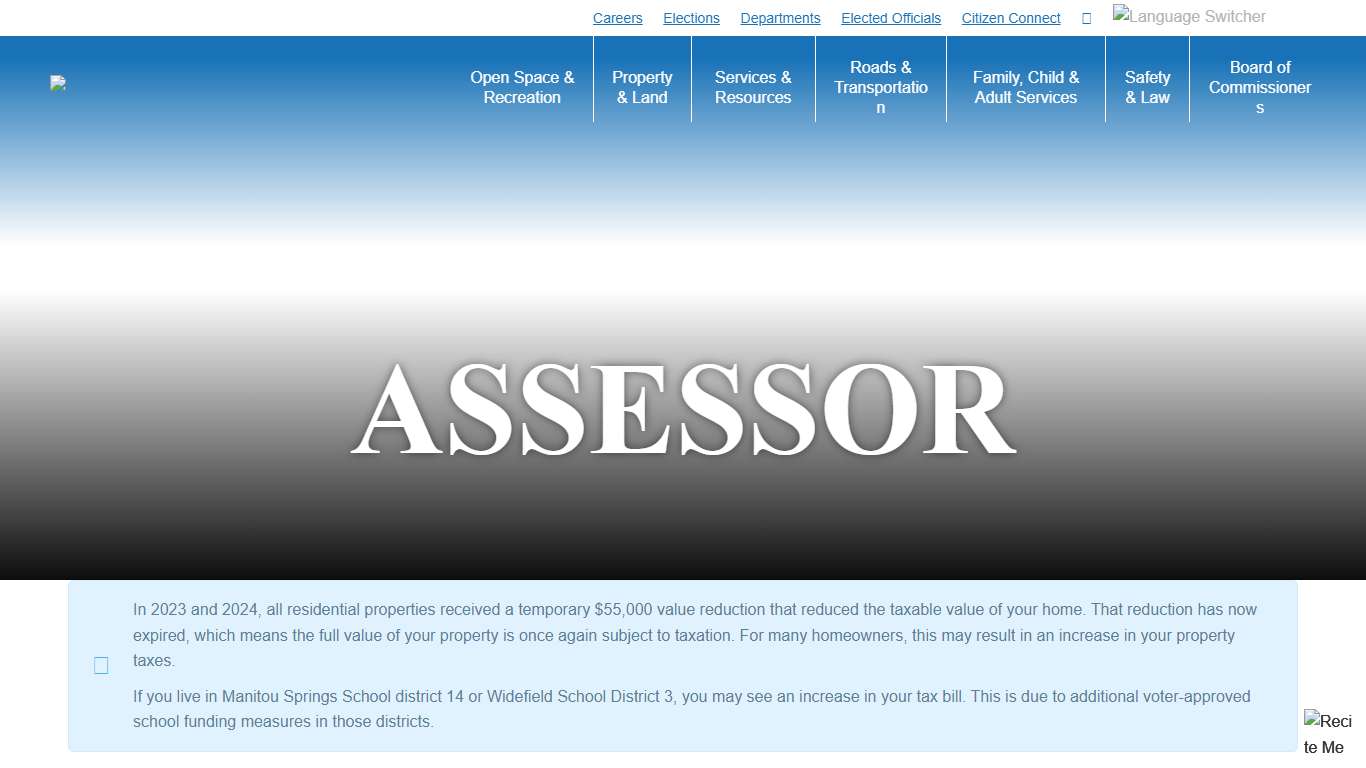 Office of the El Paso County Assessor - El Paso County Assessor